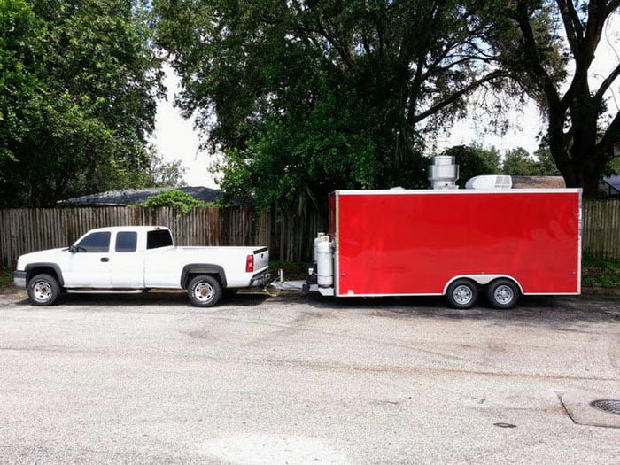 RV Transport shipping concession trailer