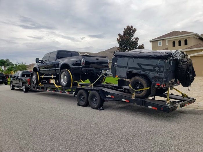 RV Transport shipping trailer